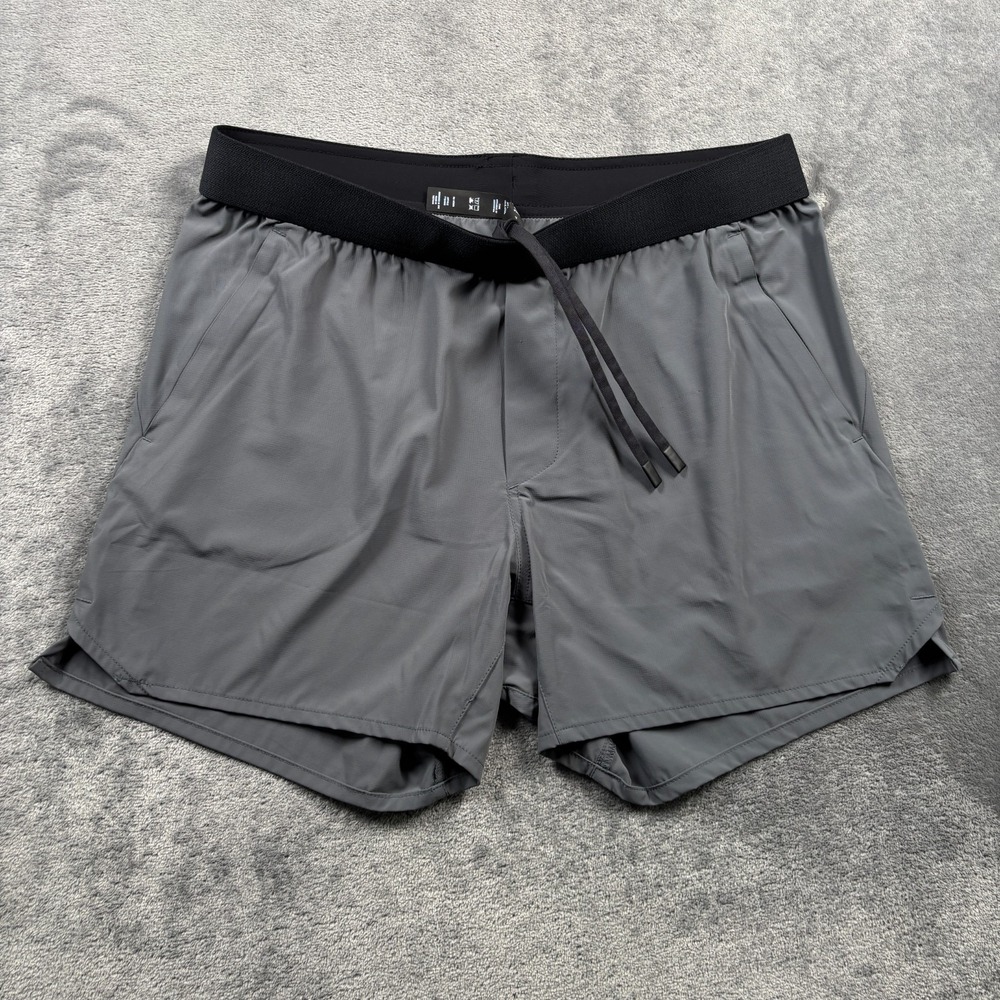 Ten Thousand Tactical Shorts Mens Large Gray Unlined 5" Zip Pocket Athletic